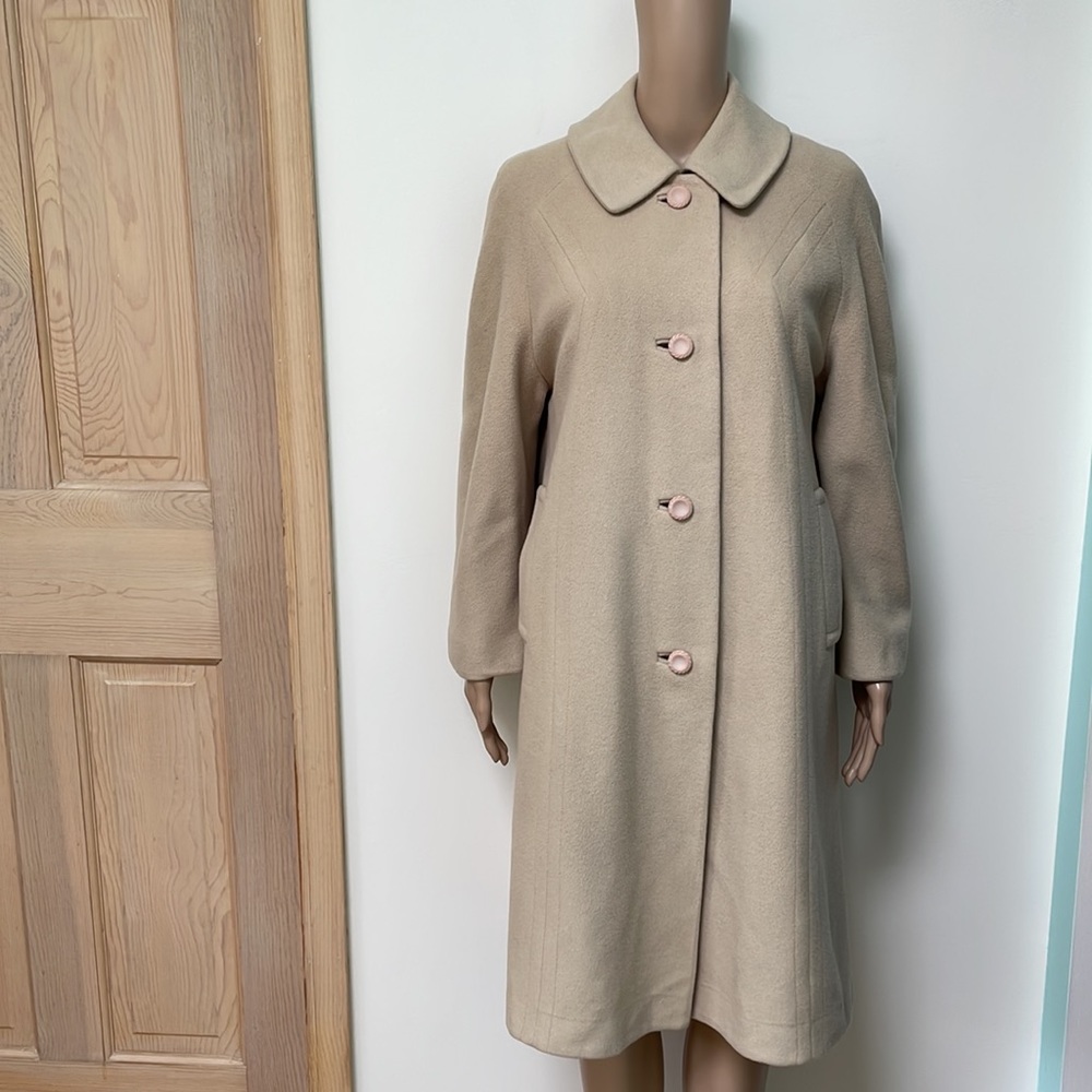 Vintage cashmere coat beige